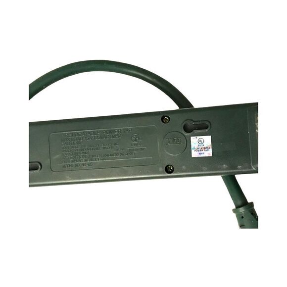 6 Outlet Power Strip Surge Protector Dark Green Works T755 - Picture 4 of 4